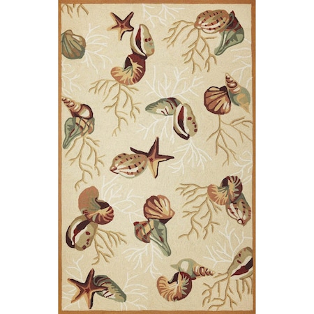 Homeroots 20 x 30 in. Polyester Beige Area Rug 353212